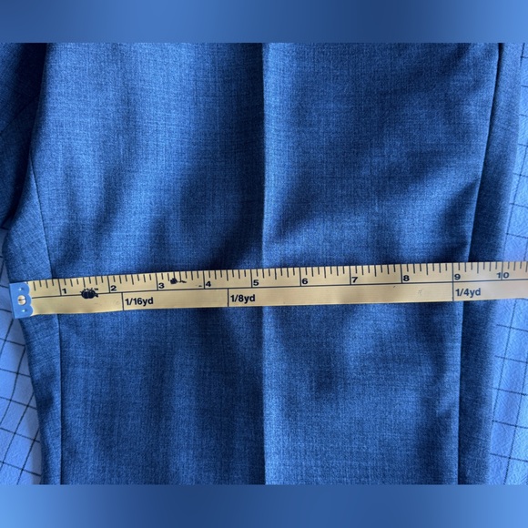 EPAULET Solid Gray Blend Mens Flat Front Luxury Pants Trousers - Picture 9 of 9